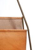 Carl Auböck magazine rack model 3808 leather