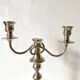 Paire de chandeliers et bougeoirs modulables style anglais