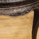 China 19th century console half moon black wood.