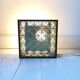 Pair of wooden frame wall lights, Odreco