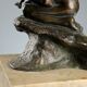 Ancient bronze figurine Vincenzo Gemito Fisherman 20th Century