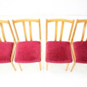 1970s Set of Four Dining Chairs, Czechoslovakia