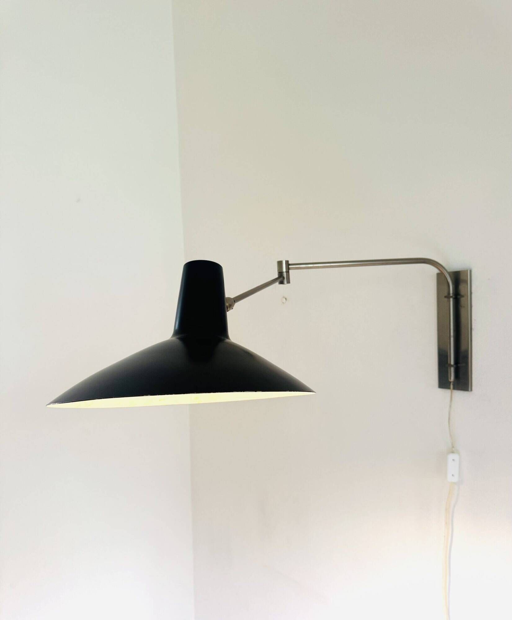 Adjustable Swing-Arm Wall Lamp By Artimeta, The Netherlands 1950S