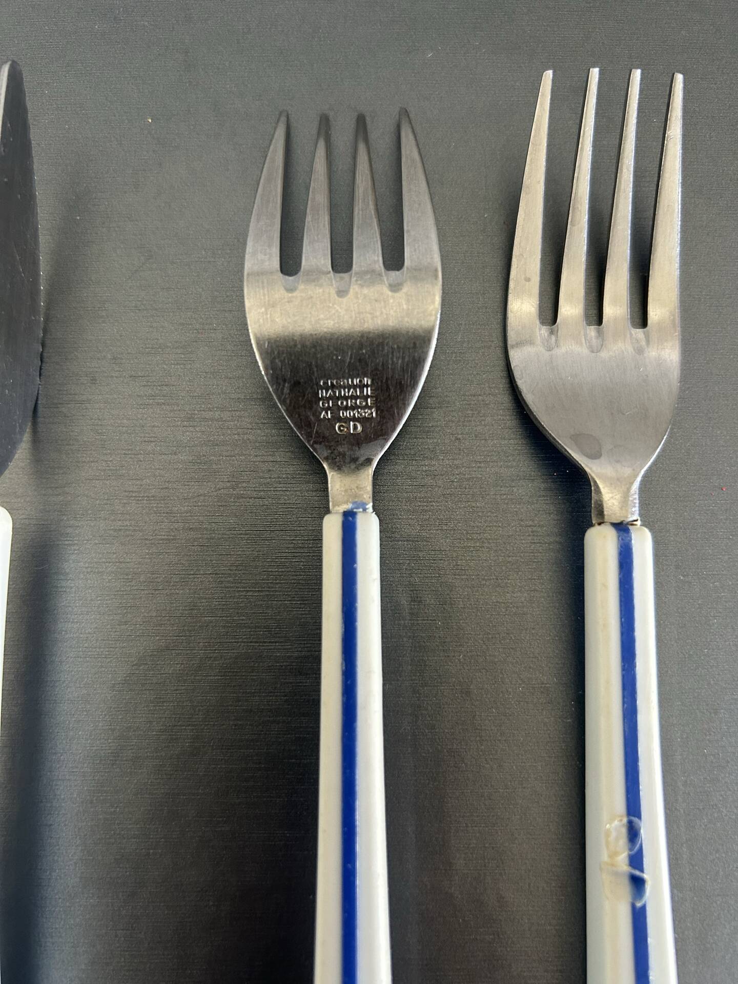 6 place settings Nathalie Georges for Air France 1980