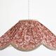 Suspension with printed floral design Françoise "auburn flowers"