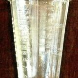 Graduated glass "Foreign" 50s moulded glass made in France