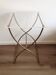 Vintage brass and plexiglass side table