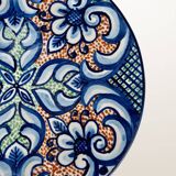 Set of three painted Spanish ceramic dishes - ⌀ 23, 26 and 32 cm