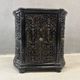 Antique decorative fireplace insert ornate cast iron black 1900s French style