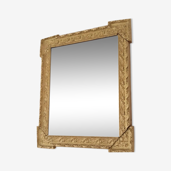 Old golden mirror