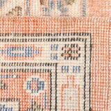 8x12 Classic Pattern Peach & Blue Vintage Rug, 258x357Cm