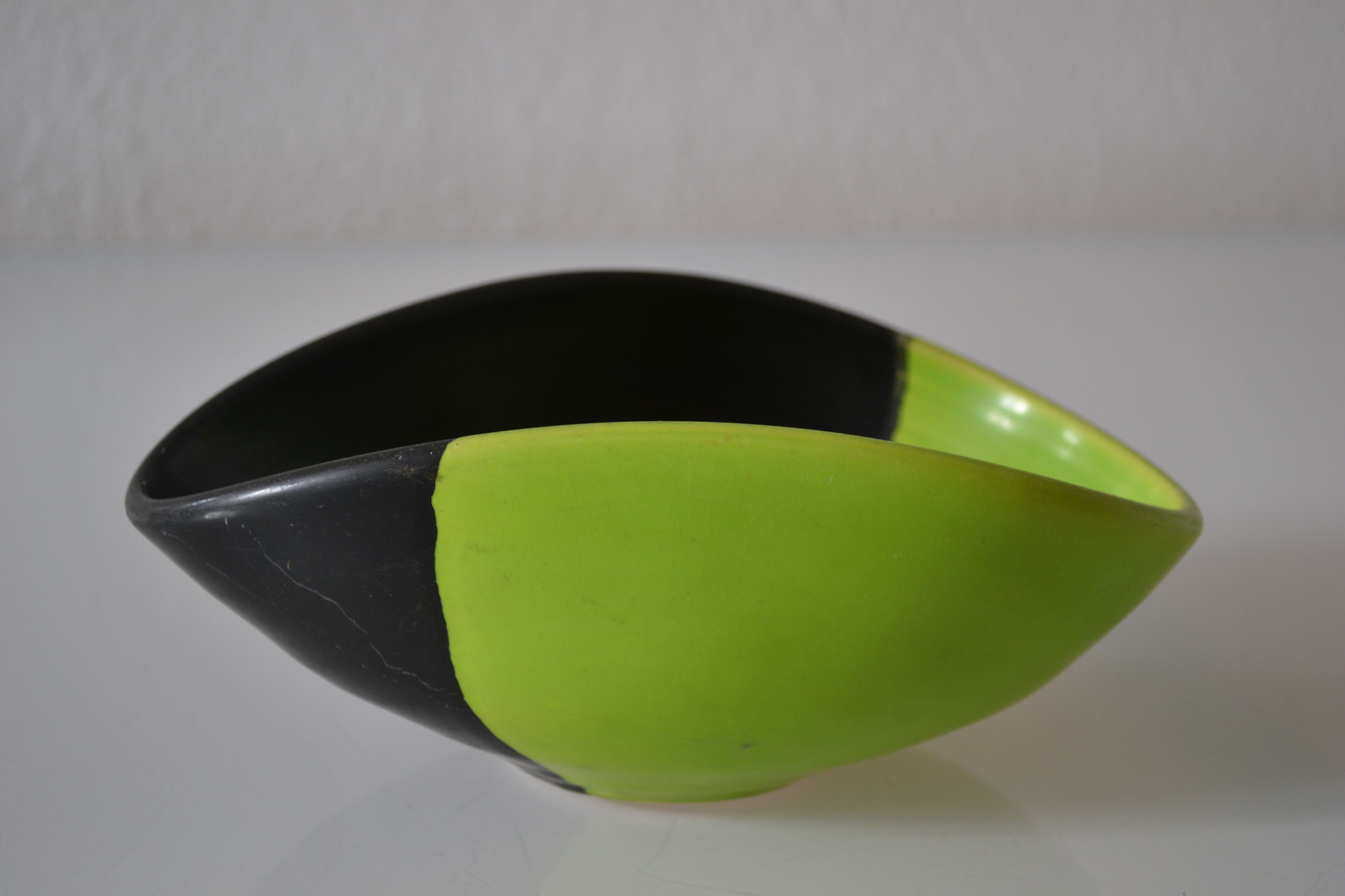 Vintage two-tone ceramic cup 50's