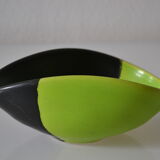 Vintage two-tone ceramic cup 50's