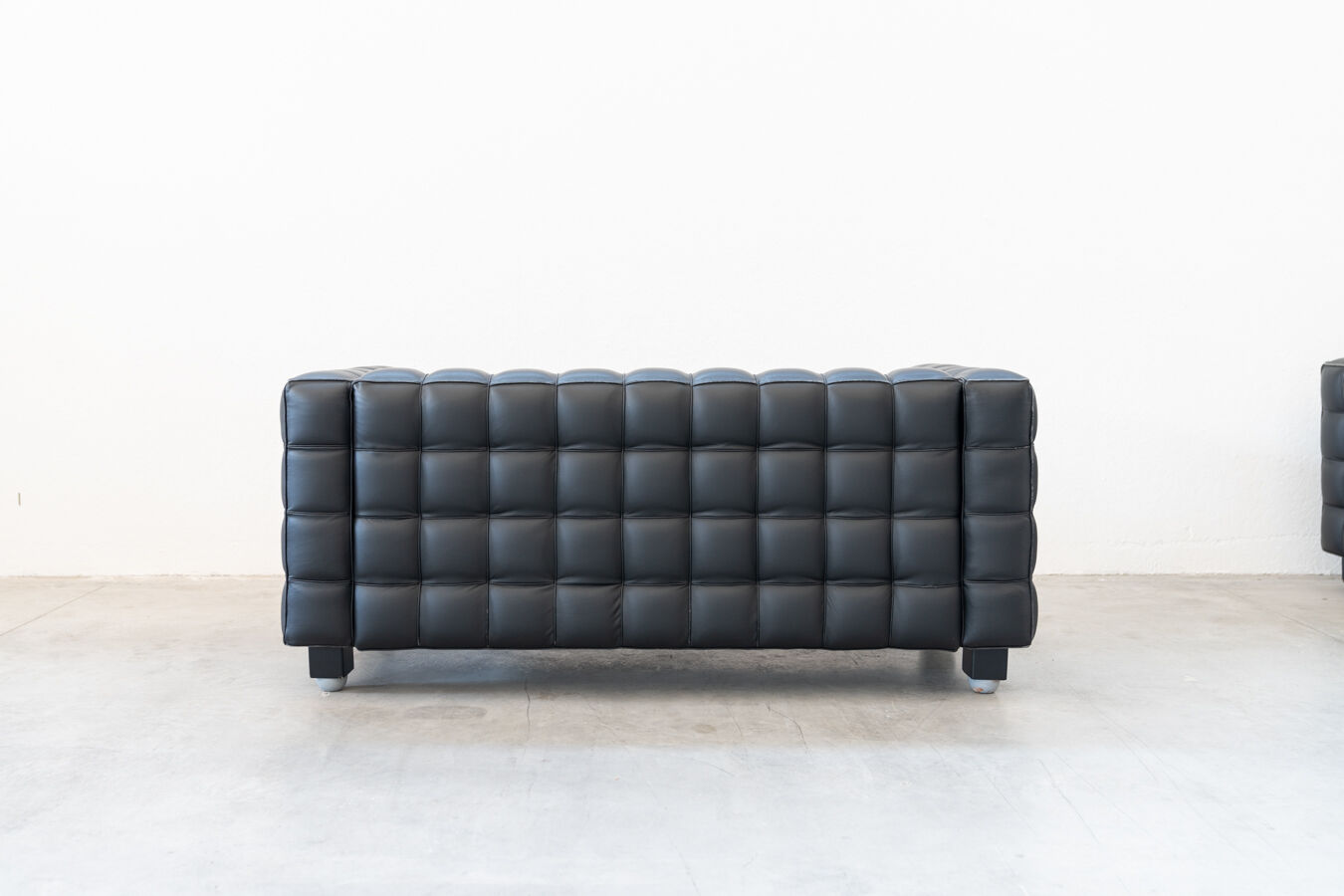 Kubus Sofas, Two Places by Josef Hoffmann for Wittmann, 1980s, Set of 4