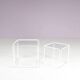 1960s pair of “Isocele” side tables by Max Sauze, France