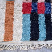 Authentic Moroccan wool rug handwoven, 250x150 cm