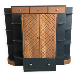 Storage unit, Art Deco buffet in carved wood