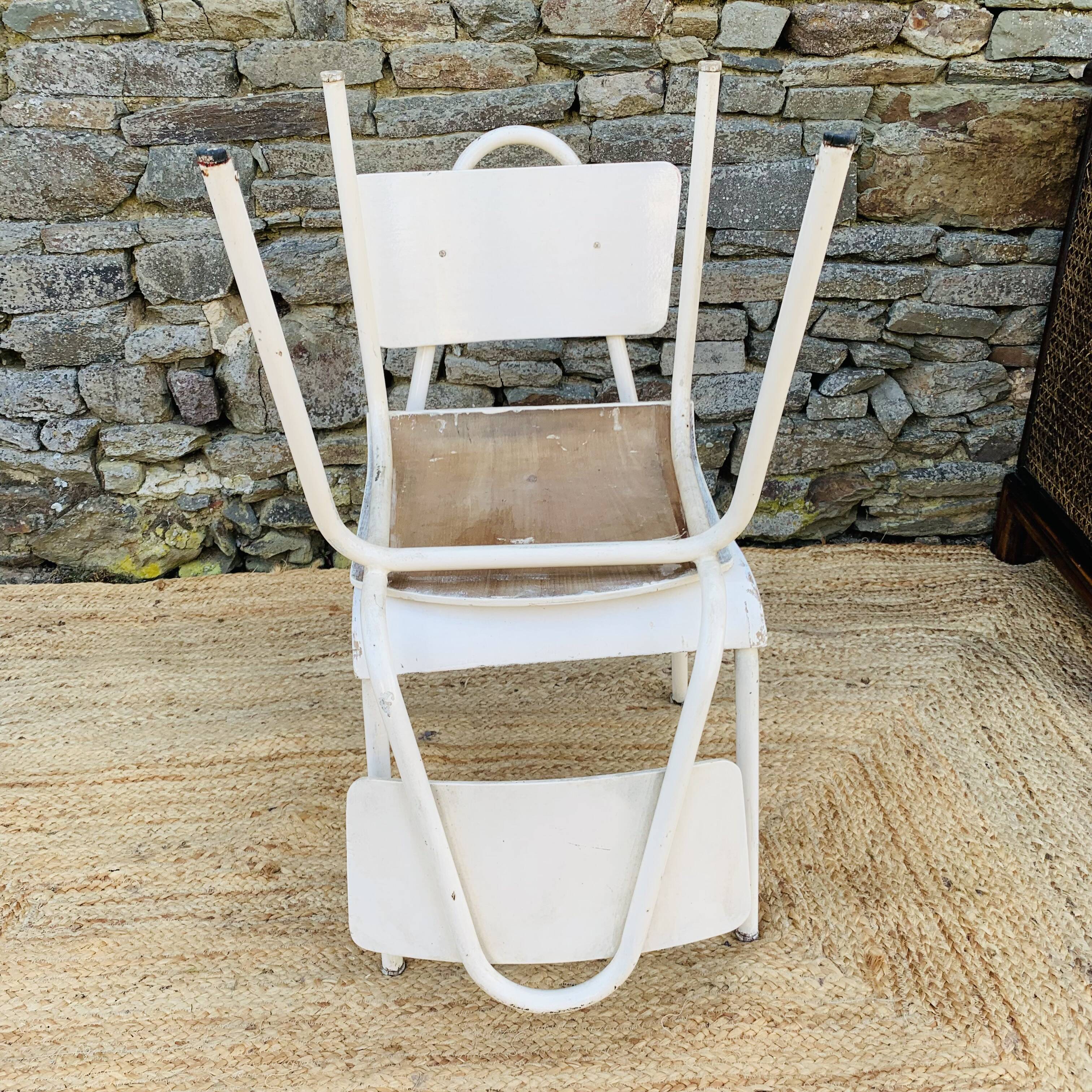 Pair of white chairs