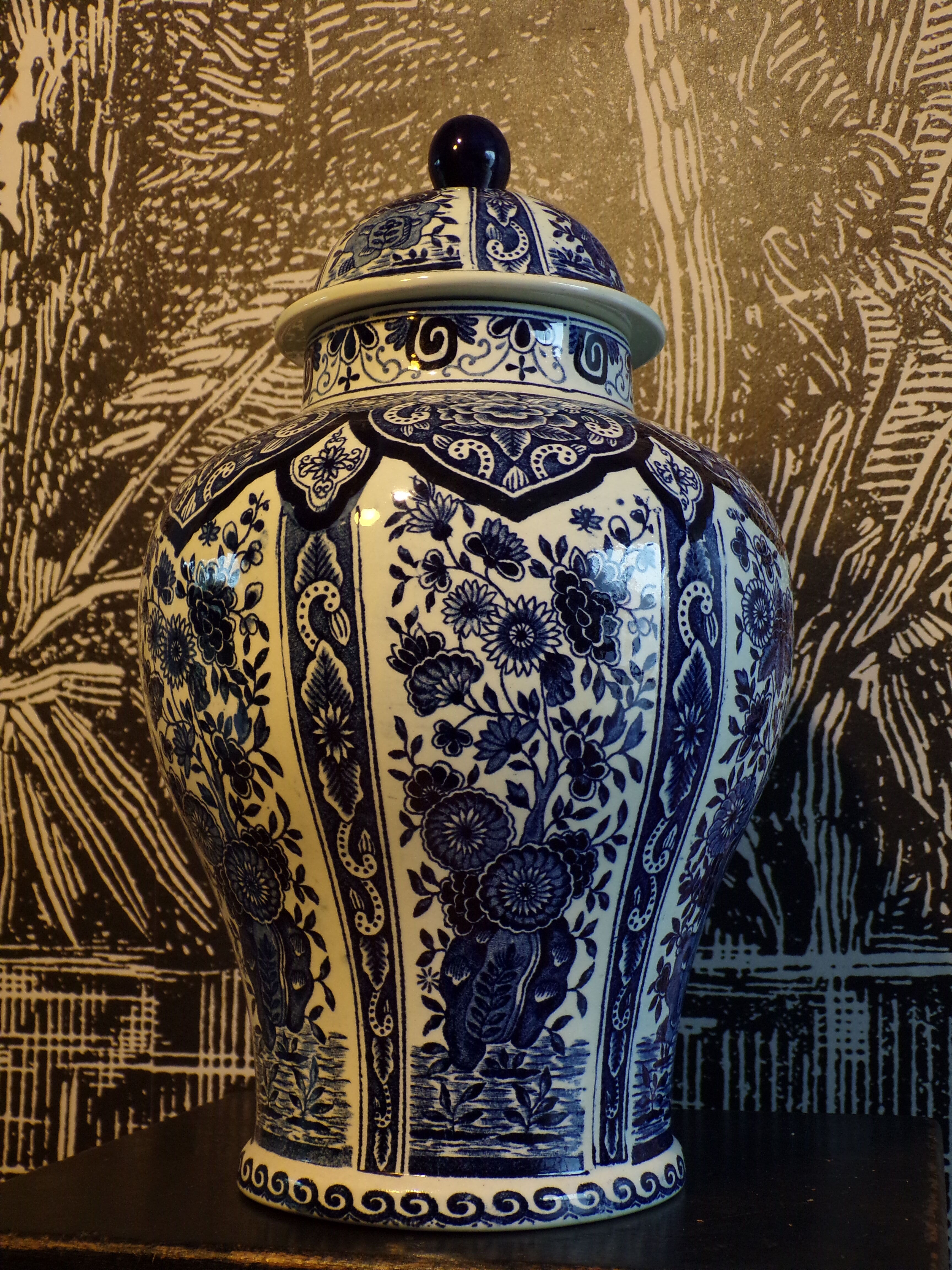 Vase Boch Delfts made for royal sphinx holland