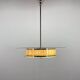 1940s Rare Italian Chrome & Glass  Chandelier, Restored