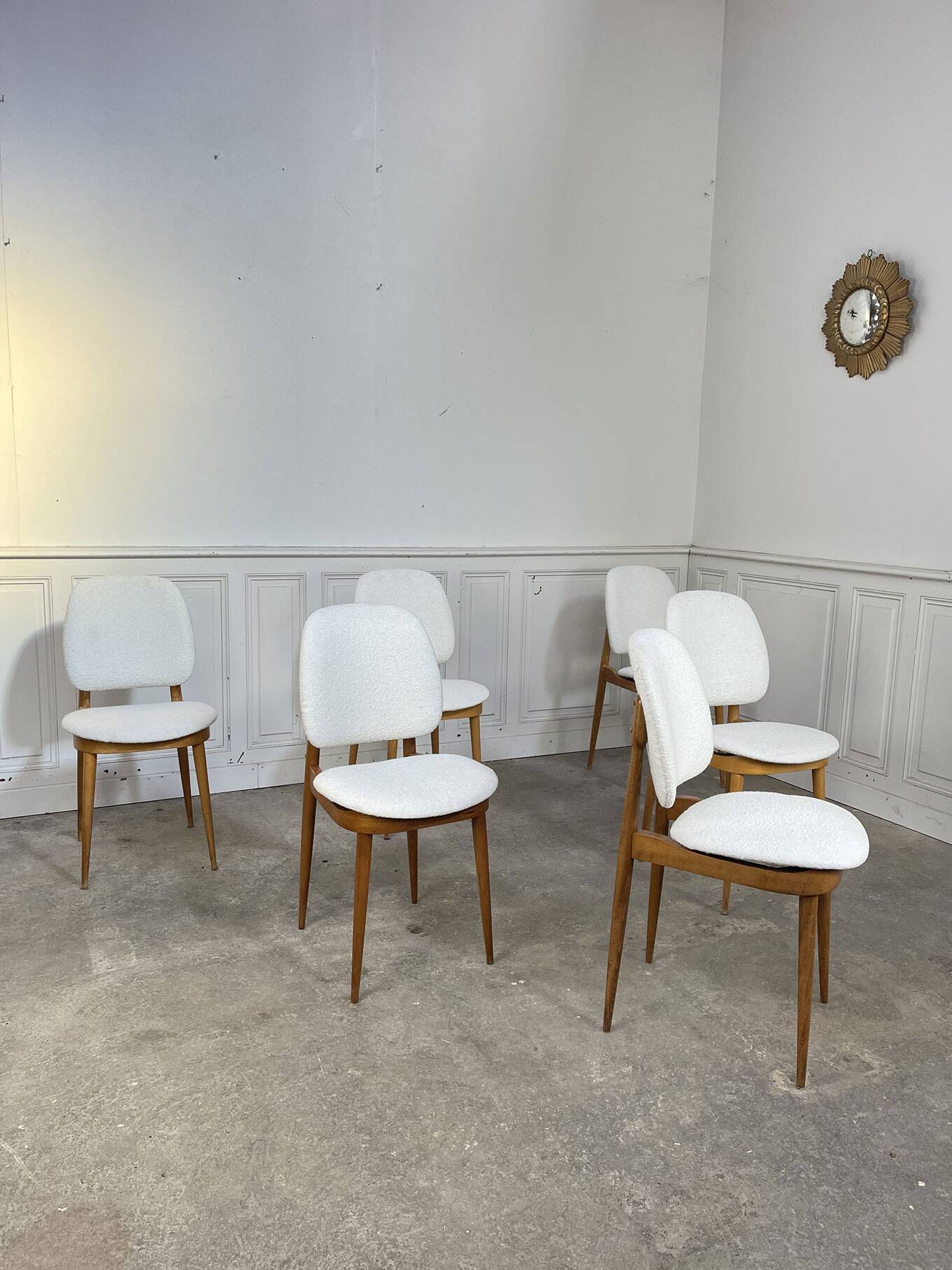 Six Baumann chairs 1950 "Pégase"