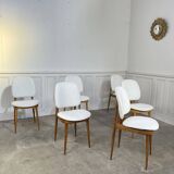 Six Baumann chairs 1950 "Pégase"
