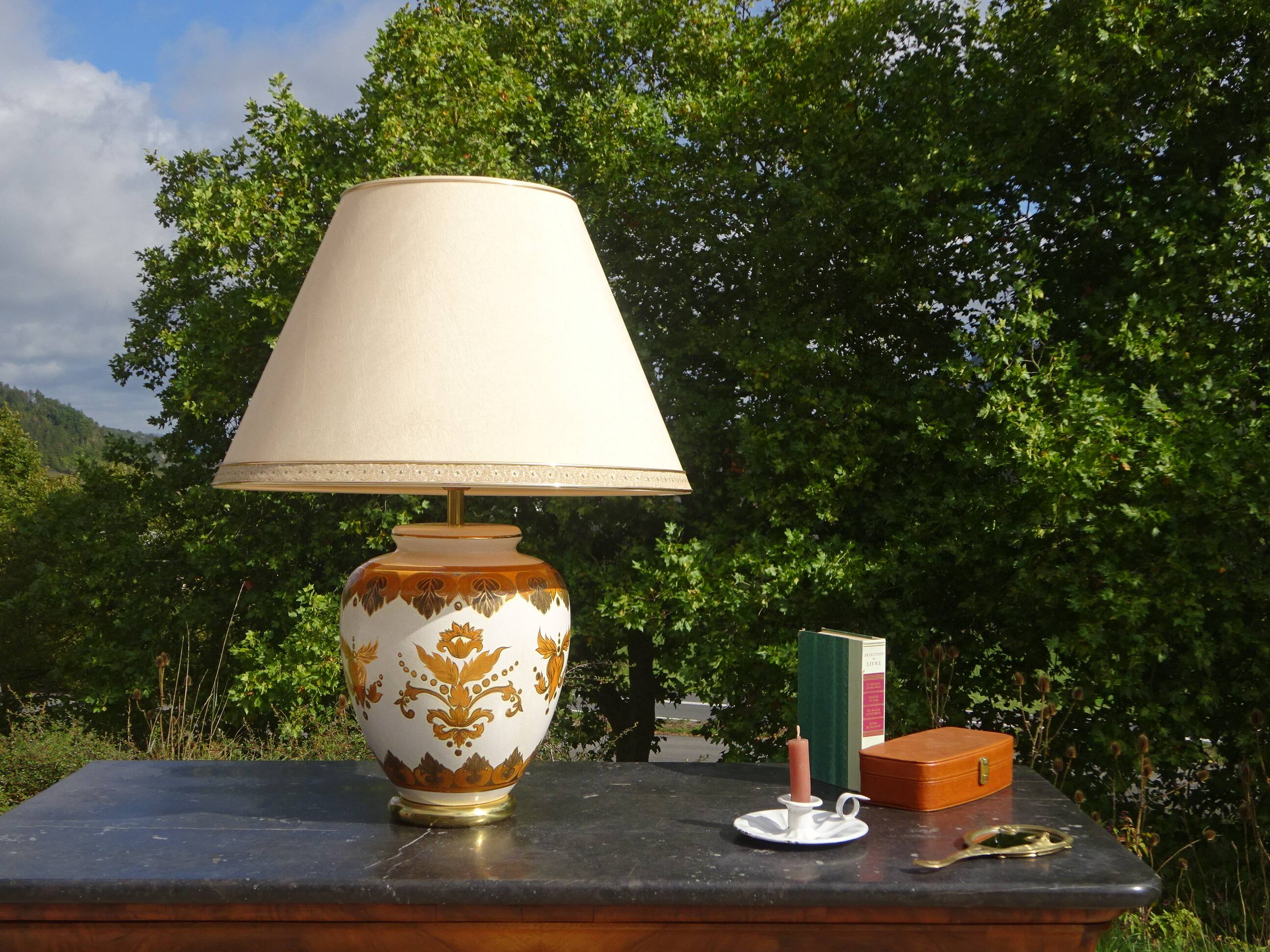 Large Louis Drimmer floor lamp, 74 cm in height.