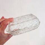 Vintage glass butter dish