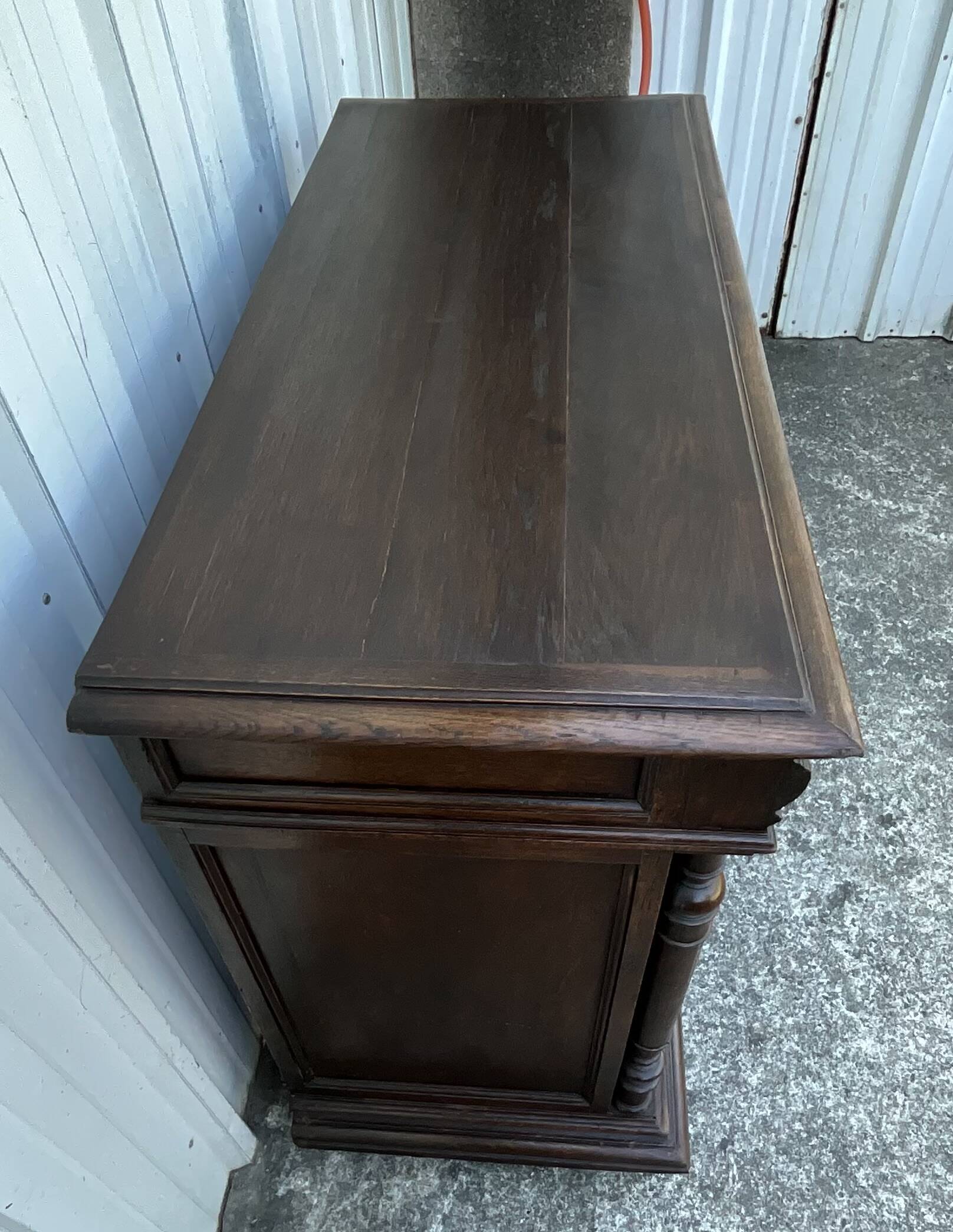 Solid Oak Storage Unit – Country Style, Late 19th Century
