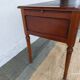 Black leather desk with extensions