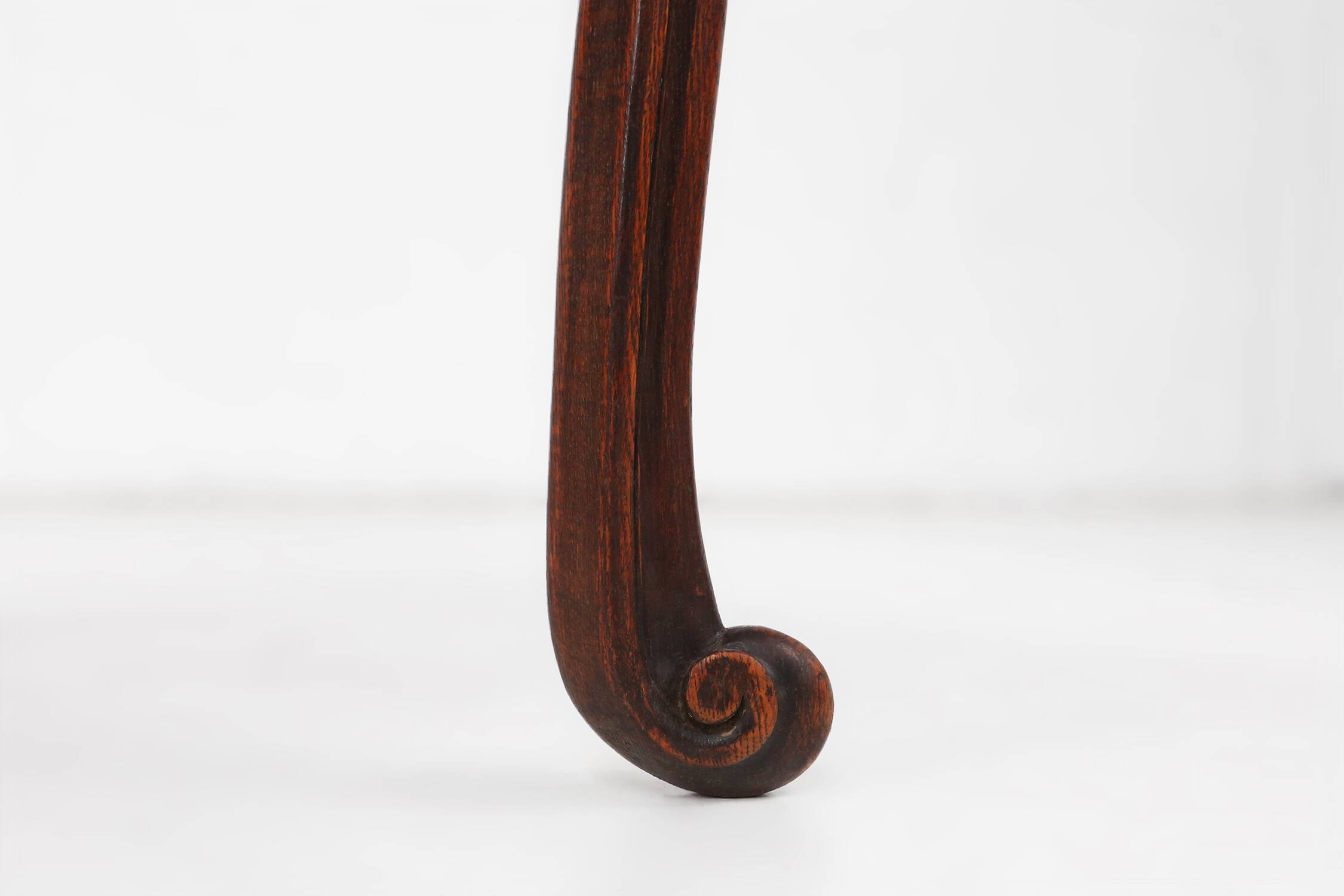 Elegant antique French card table in wood with 2 drawers, ca. 1900