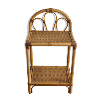 Rattan bedside 1960