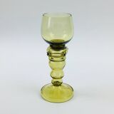 Pair of Antique Hand Blown Glass Wine Glasses from Roemer, Germany, 1880-1900s