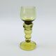 Paire de verres à vin anciens en verre soufflé à la main de Roemer, Allemagne, années 1880-1900