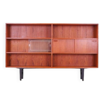 Bibliothèque en teck, design danois, années 1970, fabricant : Clausen & Søn