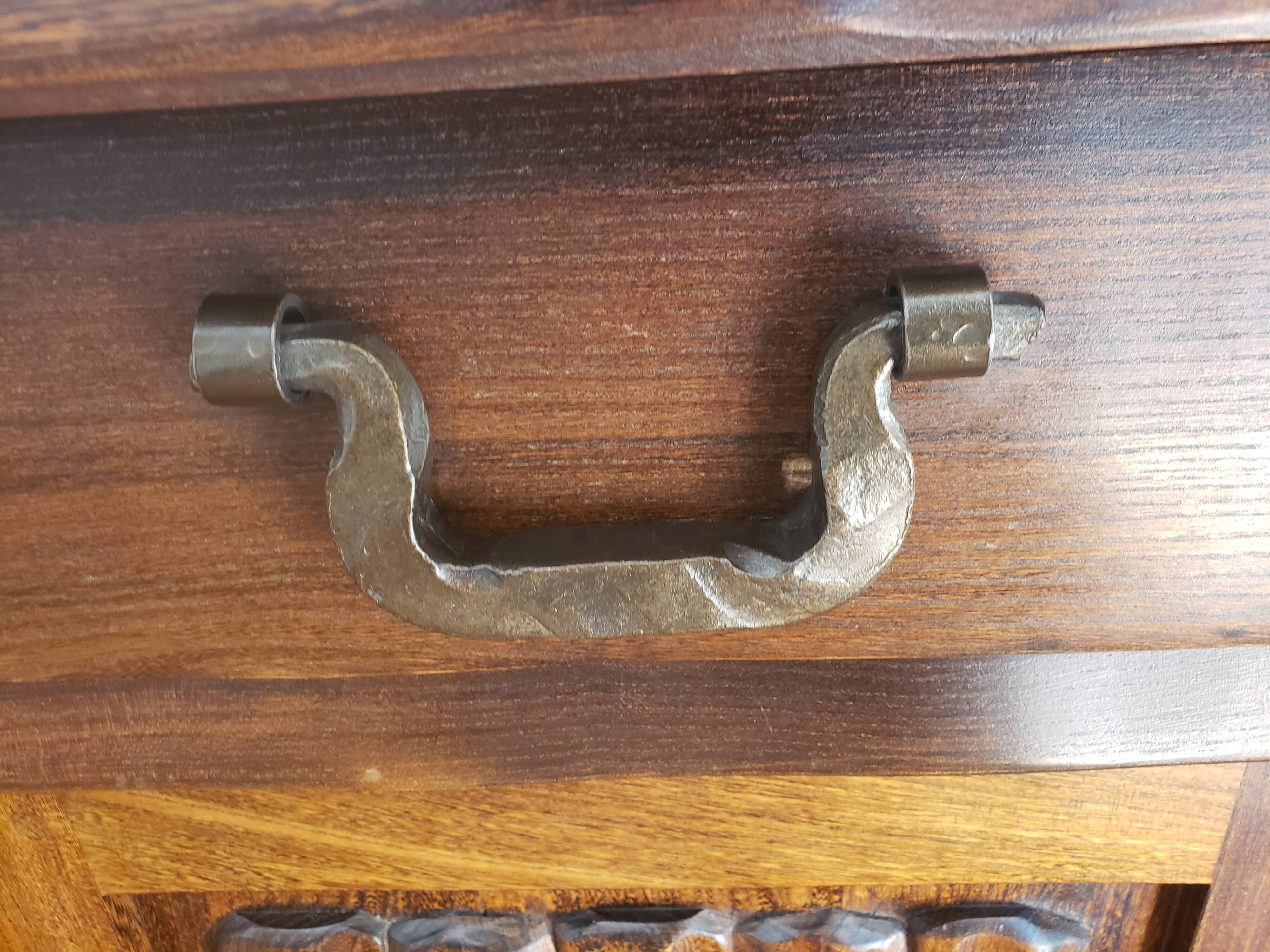Massive wooden sideboard