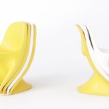 7 children's chairs cassalino by alexander begge, 1970s for manufacturer casala, germany