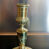 Regency period bronze candlestick