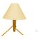Mid Century Maple Table Lamp Tripod Base ULUV Style, 1960s