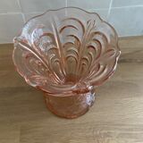 Pop-up Christmas 2022 - Vintage Pink Glass Vase Molded 1960