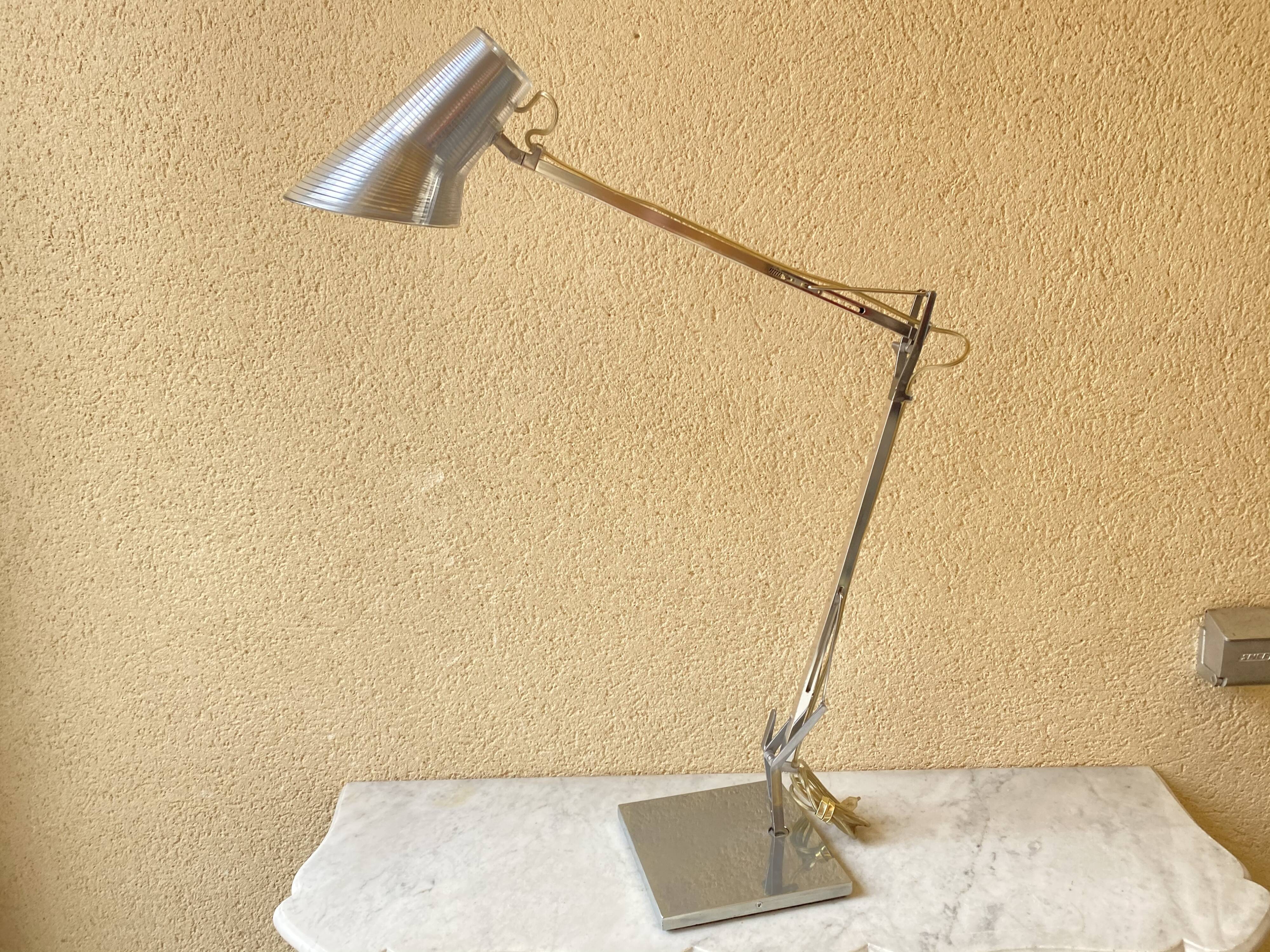 Kelvin T Flos design Antonio Citterio chrome aluminium desk lamp