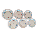 6 assiettes plates Longchamp