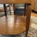 Art deco pedestal table, marble top