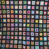 Blanket or patchwork crochet plaid