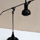 Lampe atelier Singer articulée de machine a coudre industrielle vers 1930