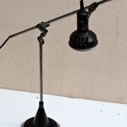 Lampe atelier Singer articulée de machine a coudre industrielle vers 1930