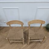 4 J39 Folkestol chairs by Borge Mogensen