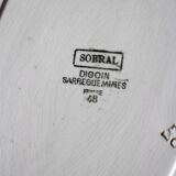 Oval Plate Boulogne Digoin Sarreguemines