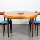 Scandinavian teak round dining table