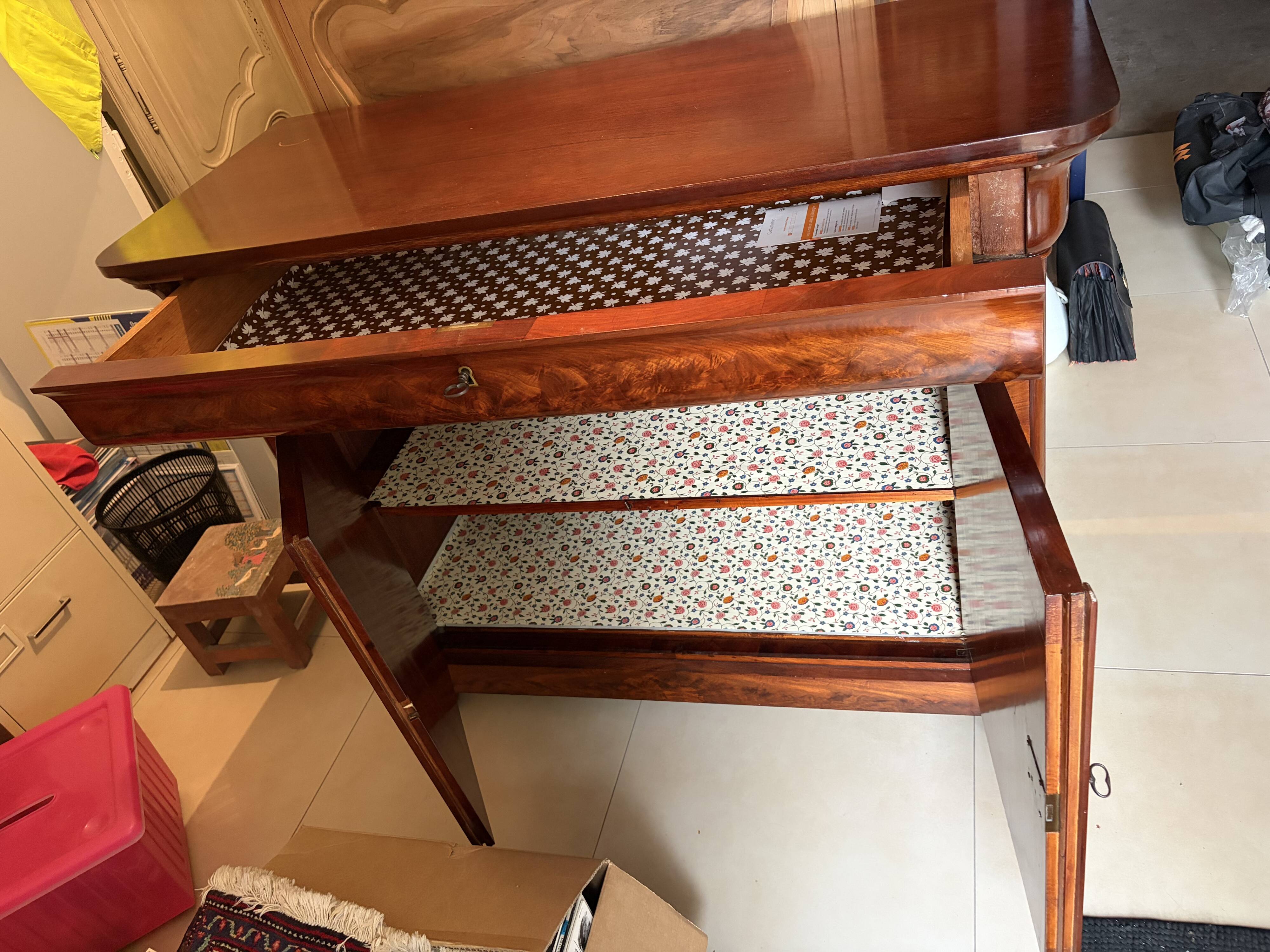 Louis-Philippe mahogany sideboard
